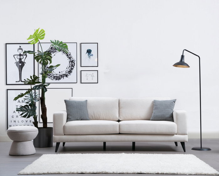Atelier Del Sofa Sofá Cama 3 Plazas Beige 210x90x85 cm